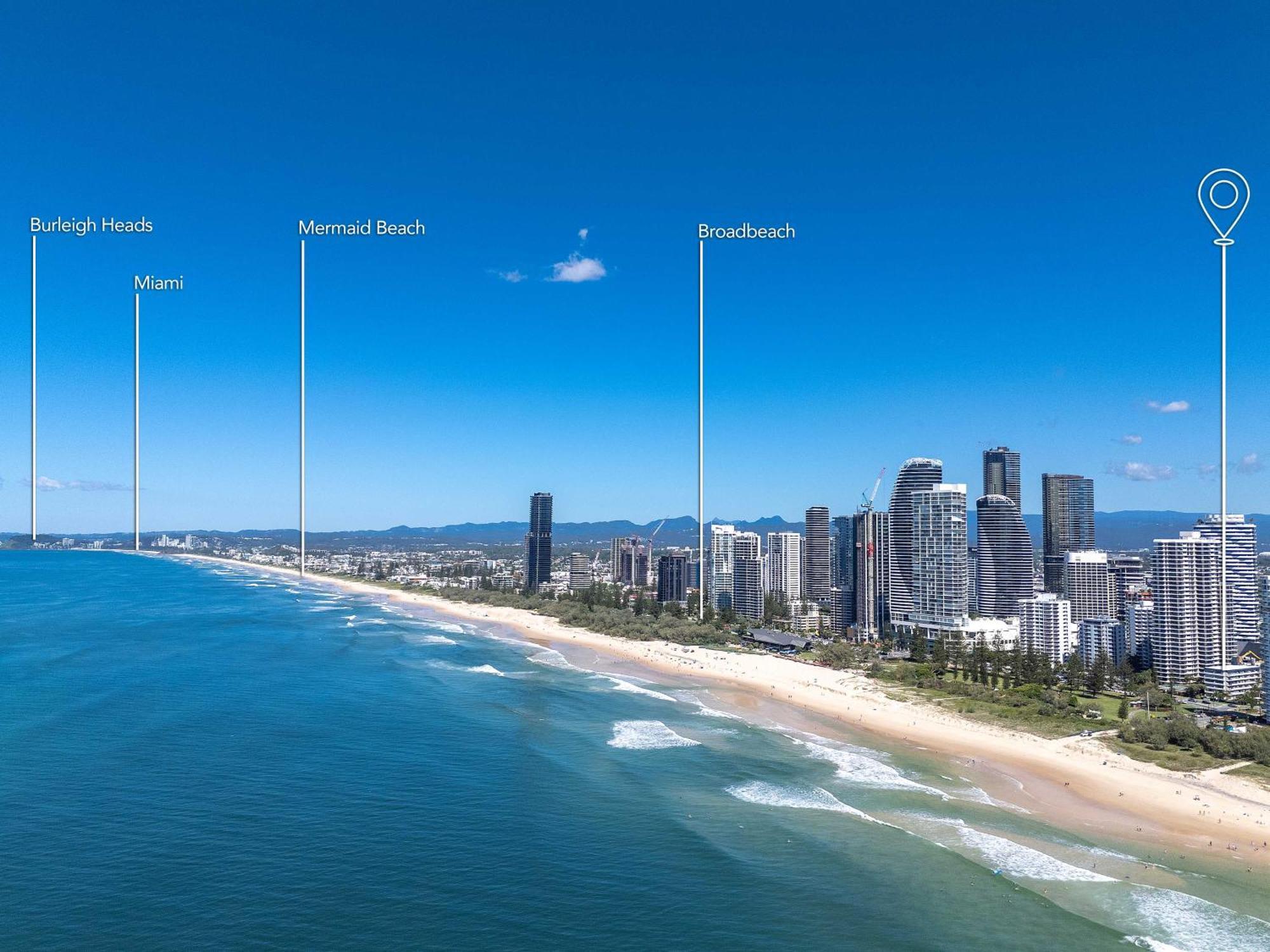 Hi Ho Beach Apartments On Broadbeach Gold Coast Esterno foto