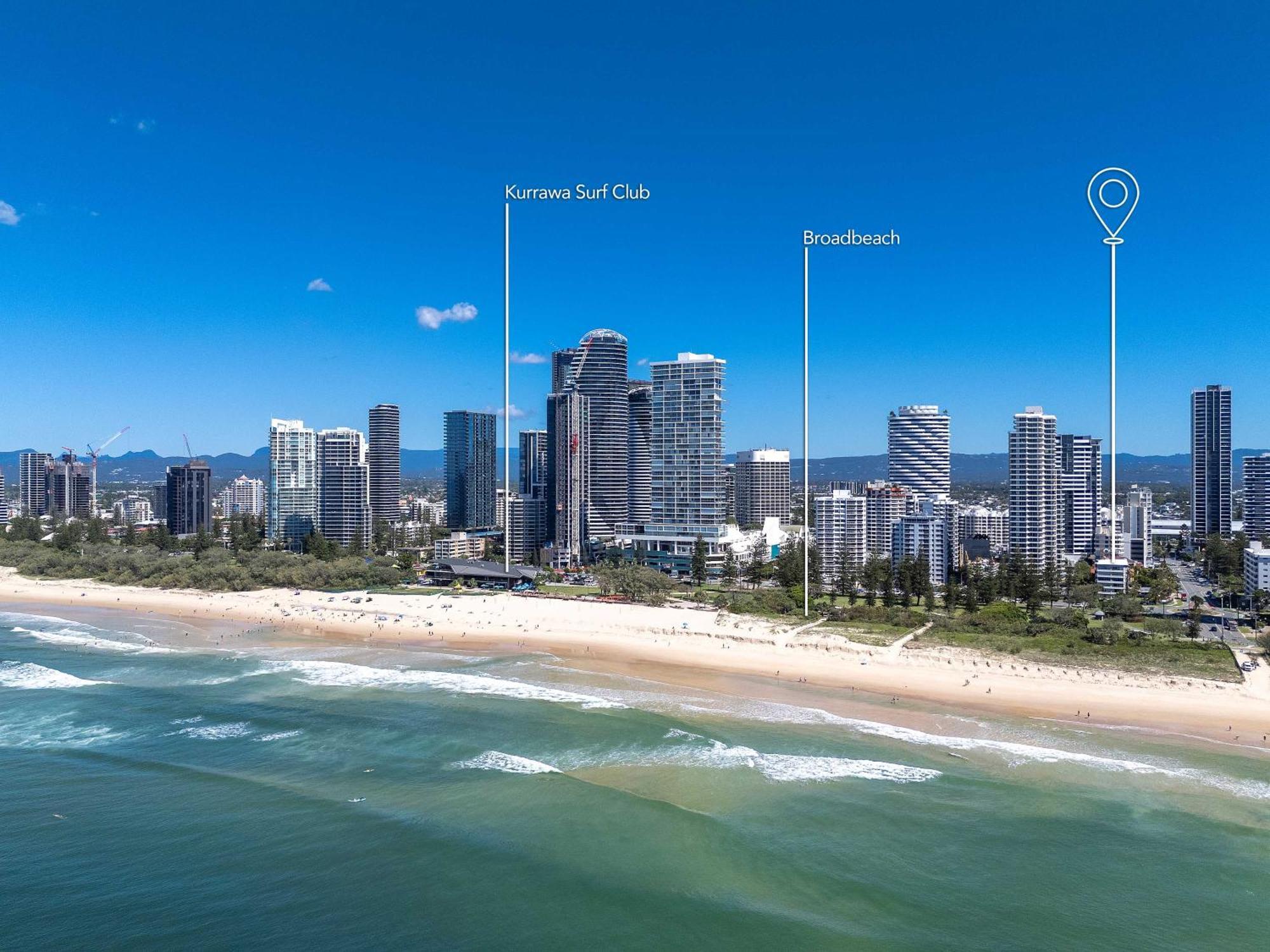 Hi Ho Beach Apartments On Broadbeach Gold Coast Esterno foto