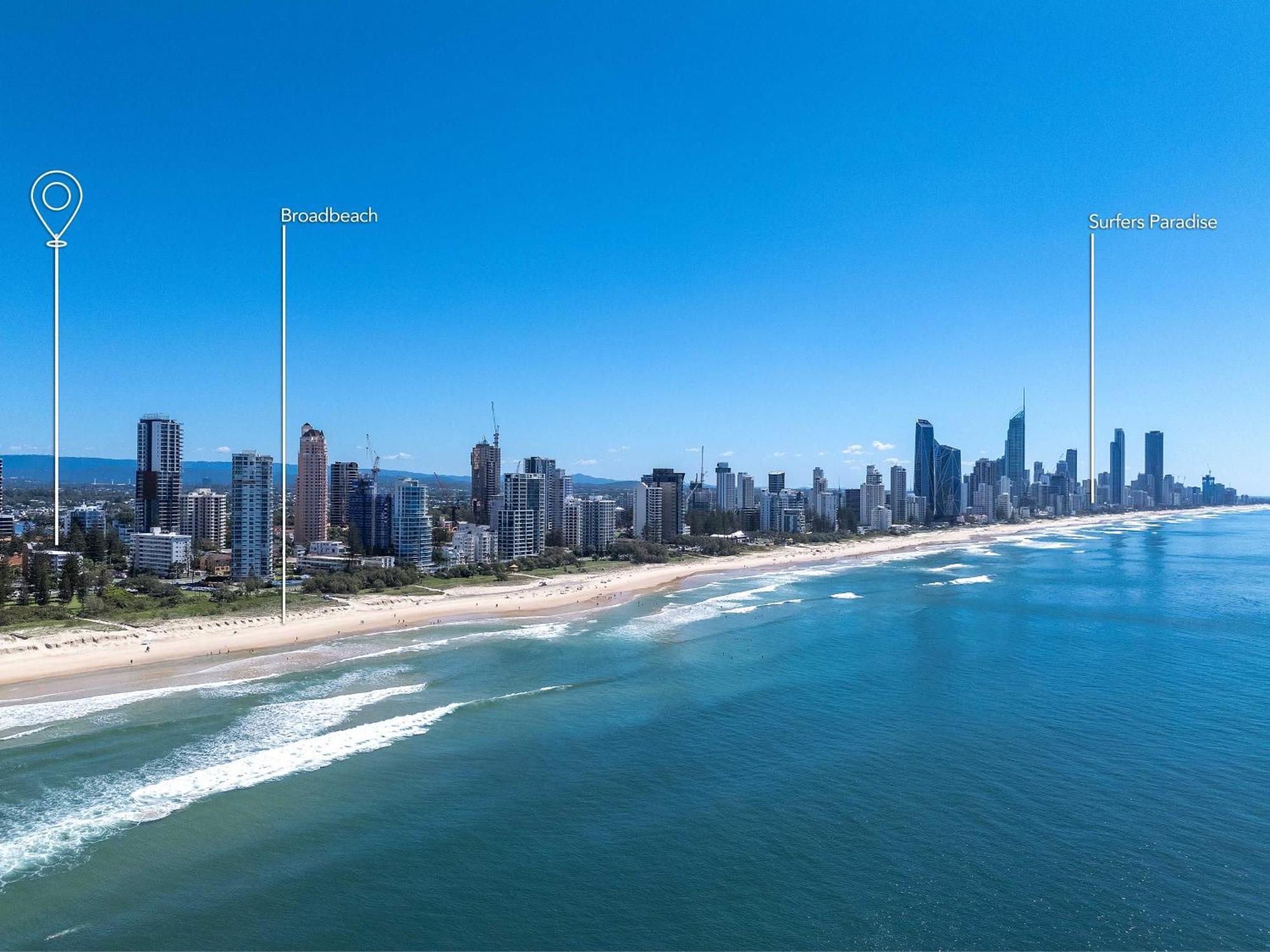 Hi Ho Beach Apartments On Broadbeach Gold Coast Esterno foto